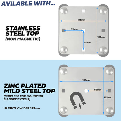 Mount Clamp Kit for the Land Rover Freelander 2 'GENUINE Cross Bars' - Kit A - Stainless Steel Top