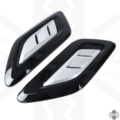 Bonnet Vents for Range Rover Sport L320 - Black & Silver