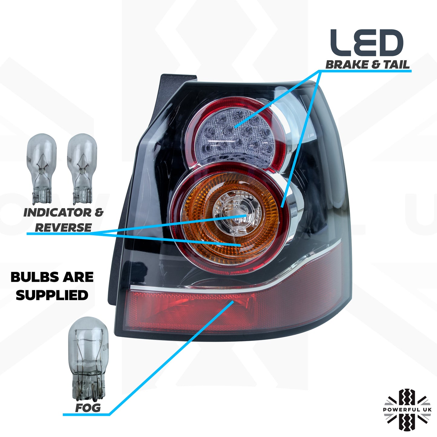 Rear LED light for Land Rover Freelander 2 2012-on - RH