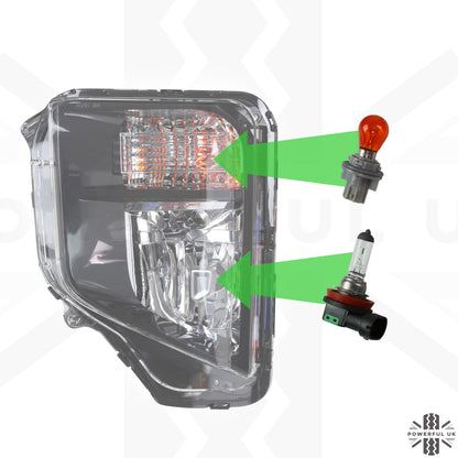 Front Fog/Indicator Kit for Mitsubishi L200 Series 6 2019+ (Non-LED version)