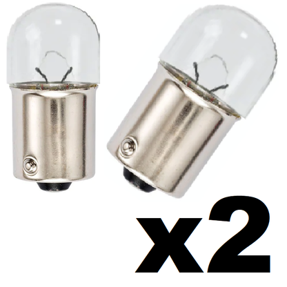 Clear BA15s Side/Indicator bulbs for Land Rover Defender (x2)