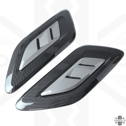 Bonnet Vents for Land Rover Discovery 3/4 - Carbon & Grey