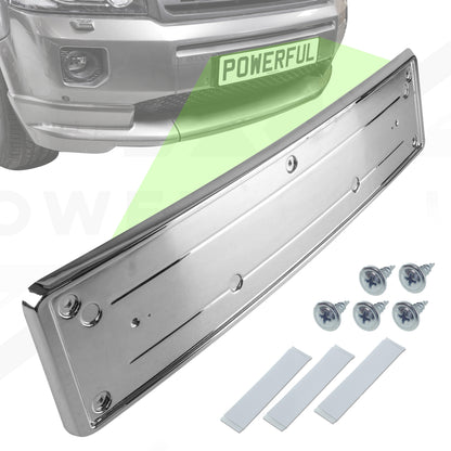 Front Number Plate Plinth - Chrome - for Land Rover Freelander 2