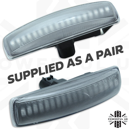 Side Repeaters for Land Rover Discovery 3 & 4  (Pair) - LED - Clear