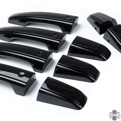 'Autobiography Style' Door Handles Skins in Black for Range Rover Evoque