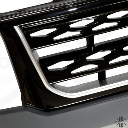 Front Bumper & Grille 2012 Facelift Style - Black grille - for Land Rover Freelander 2