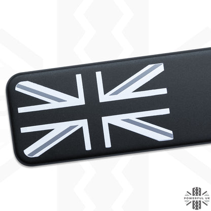 Door Scuff Plate Insert Set - Black + Union Jack for Range Rover Evoque