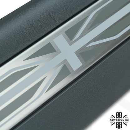 Front Door Scuff Plate Set - Lunar Grey + Union Jack for Range Rover Evoque