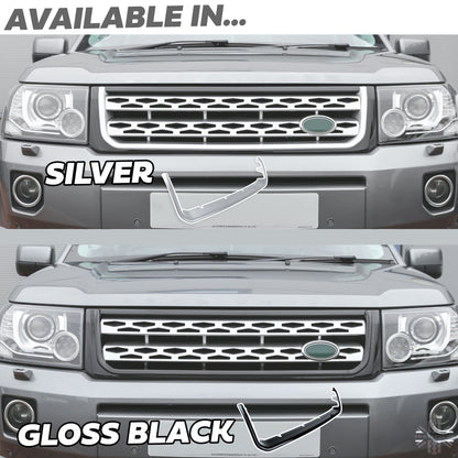 Front Grille Cover Trim for Land Rover Freelander 2 (2012+) - Silver