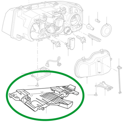 Headlight base mount - genuine - for Land Rover Freelander 2 - RH