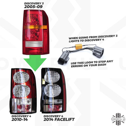 Rear LED Light Conversion Wiring Looms for Land Rover Discovery 3