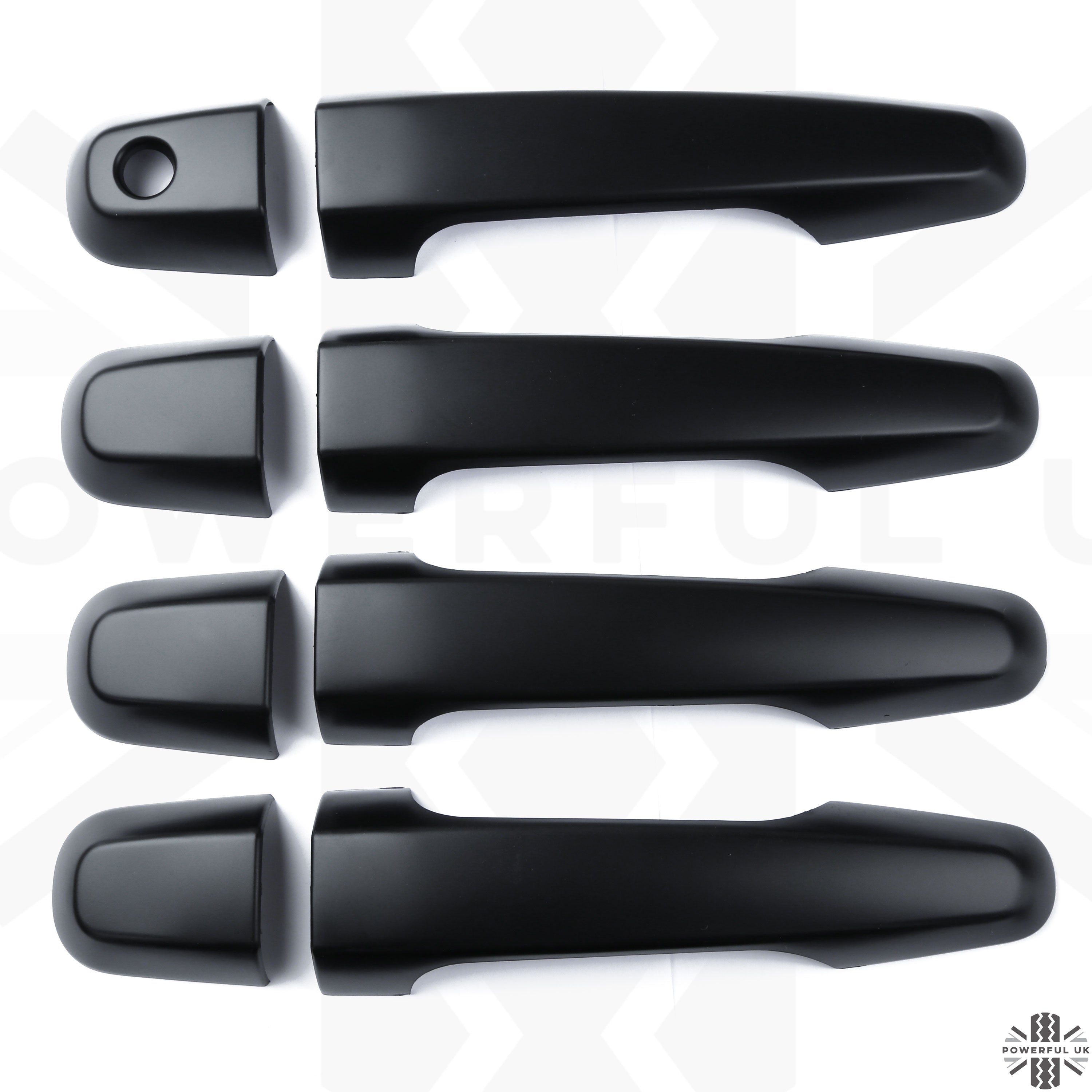 Door Handles - Satin Black (4dr) for Mitsubishi L200 2016-19 - NO