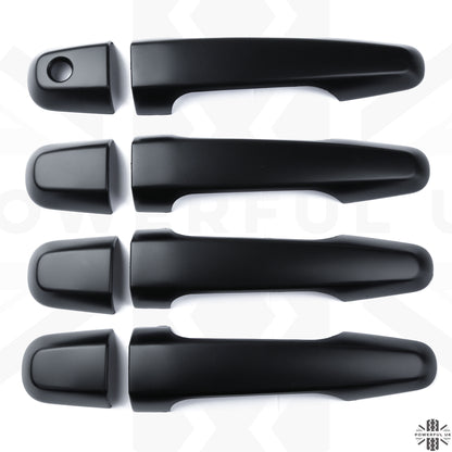 Door Handles - Satin Black (4dr) for Mitsubishi L200 2016-19 - NO Keyless