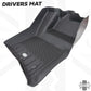 Rubber Floor Mat Set - Genuine - for Land Rover Defender L663(130 models WITH 3rd row seats) - RHD