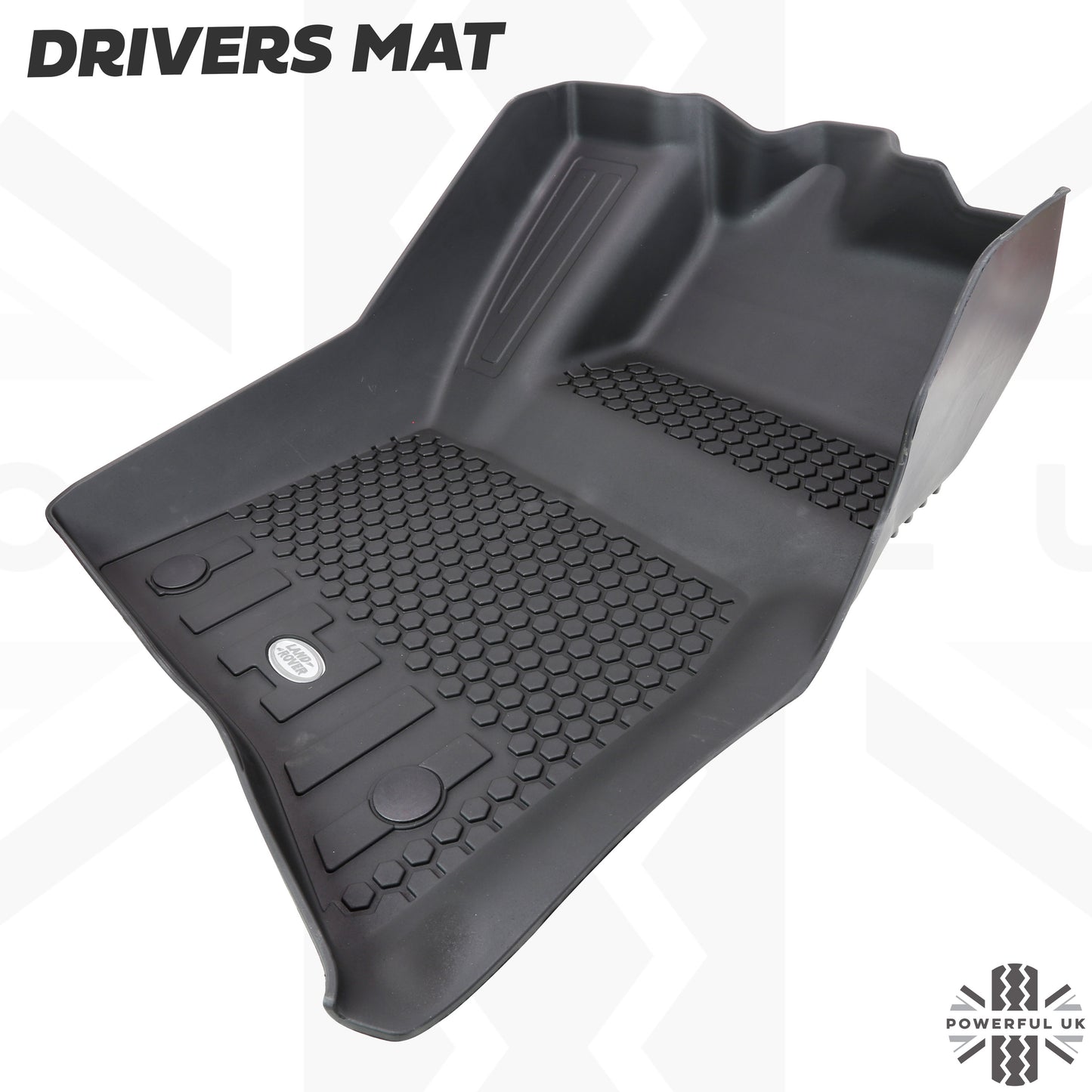 Rubber Floor Mat Set - Genuine - for Land Rover Defender L663(110 models) - RHD - 5 seat