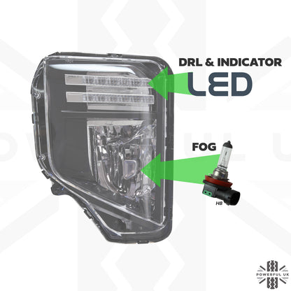 Front Fog/DRL/Indicator Kit for Mitsubishi L200 Series 6 2019+ (LED DRL & Indicator version)