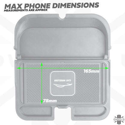 Cubby Box Wireless Phone Charging Kit for Land Rover Discovery 3/4 (with EARLY Fridge)