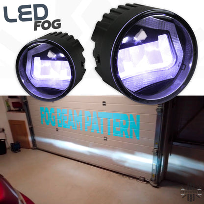 Front Bumper fog & DRL 2 in 1 LED lamps for Land Rover Freelander 2