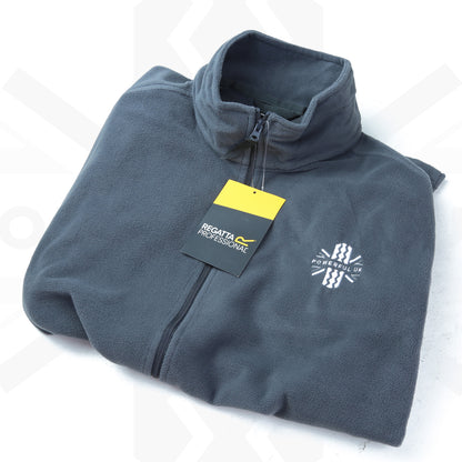 Embroidered Fleece Powerful UK Ltd "Merch" - Seal Grey - XL