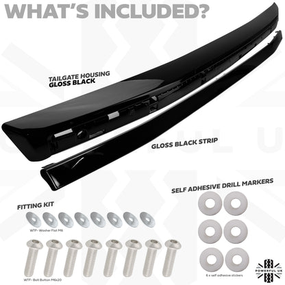 Tailgate Panel Kit - All Gloss Black - for Land Rover Freelander 2 2007-10