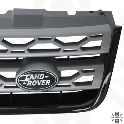 Front Grille for Land Rover Discovery Sport (2014-19) - Genuine - Black & Brunel Grey