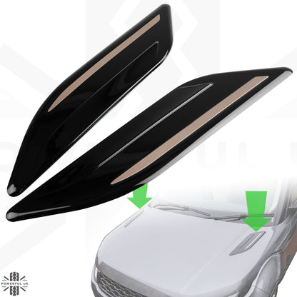 Dummy Bonnet Vents (Type 2) - 'Black & Copper' for Range Rover Evoque