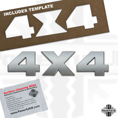 '4X4' Lettering Kit - Silver