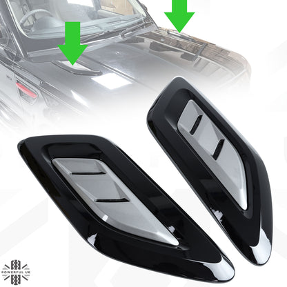 Bonnet Vents for Range Rover Sport L320 - Black & Grey