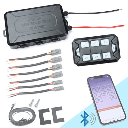 Auxillary Light Controller Box & Remote (Bluetooth)