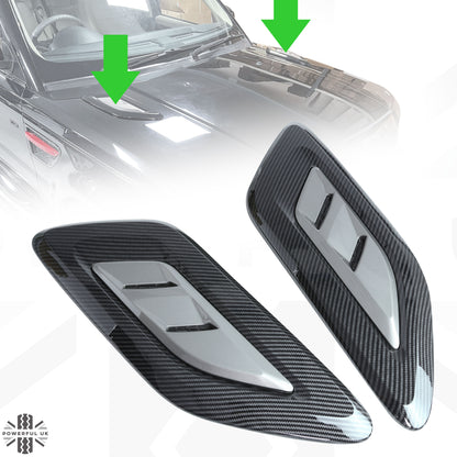 Bonnet Vents for Land Rover Discovery 3/4 - Carbon & Grey