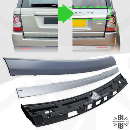 2012 style Tailgate Conversion for Range Rover Sport 05-11 - Primer/Silver Strip