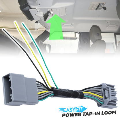 Dash Cam Power Tap-In Loom for Range Rover Evoque 1 with EARLY overhead console (2011-14)