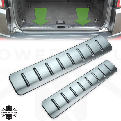 Rear Loadspace Finisher Upgrade Inserts for Range Rover Evoque L538 - Stainless Steel