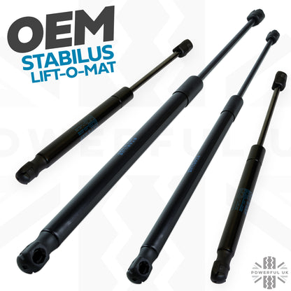 Bonnet & Tailgate Gas Strut 4 pc Kit for Land Rover Freelander 2