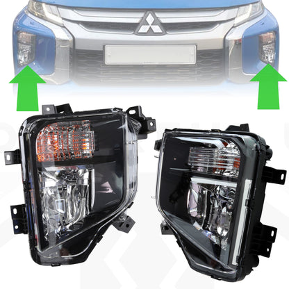 Front Fog/Indicator Kit for Mitsubishi L200 Series 6 2019+ (Non-LED version)