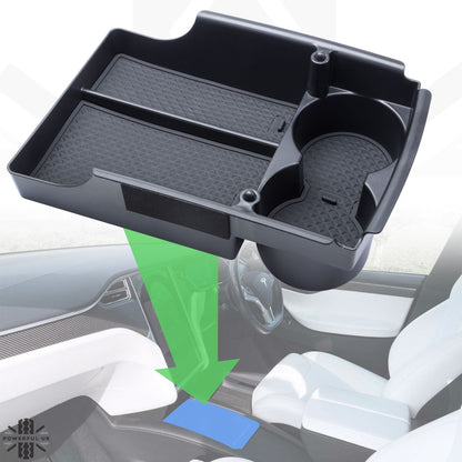 Centre Console Storage Tray/Cup Holder for Tesla 'Model S' & 'Model X'