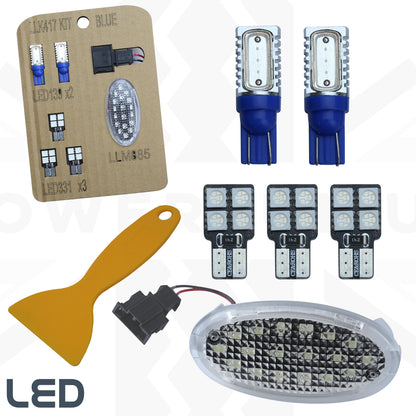 LED Interior Light Upgrade Kit - 6 pc - Blue - for Range Rover Evoque