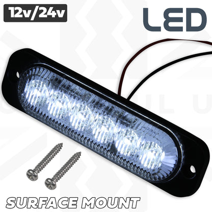 Surface Mount LED Modules - Rectangle Shape - White - PAIR