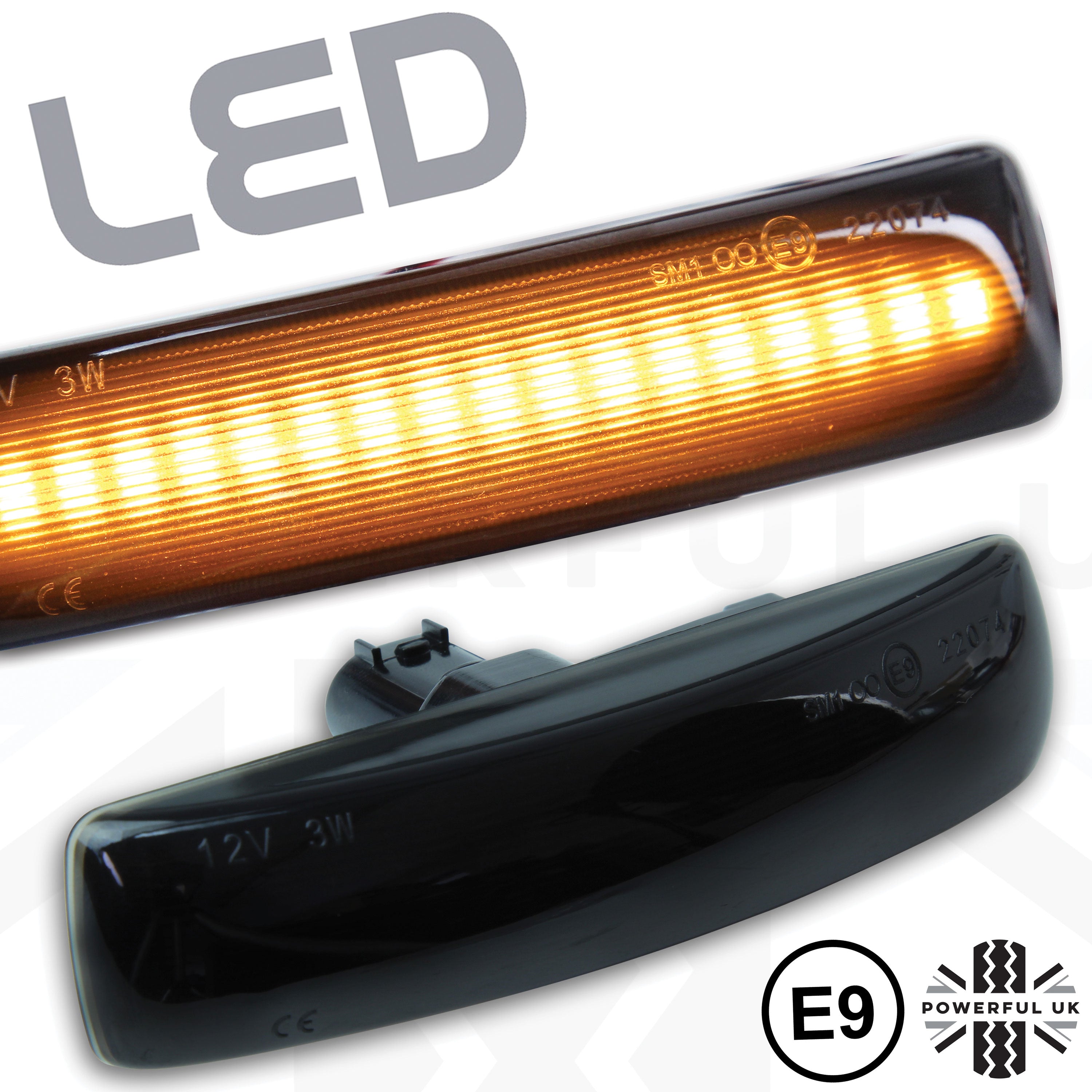 Side Repeaters for Land Rover Discovery 3 & 4 (Pair) - LED - Smoked ...