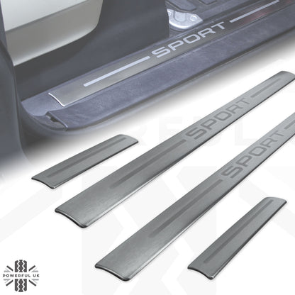 Inner Sill Inserts Stainless Steel - 'SPORT' for Range Rover Sport