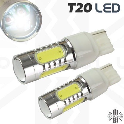 White LED Bulb (T20) - Single Function Reverse/DRL - PAIR