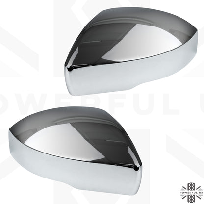 Genuine Mirror Covers - Top Half Caps for Range Rover L405  - Chrome