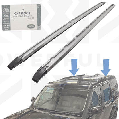 Genuine Roof Rails 'Standard Length' for Land Rover Discovery 3/4 - Silver