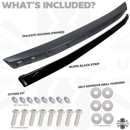 Tailgate Panel Kit - Primer/Black - for Land Rover Freelander 2 2007-10