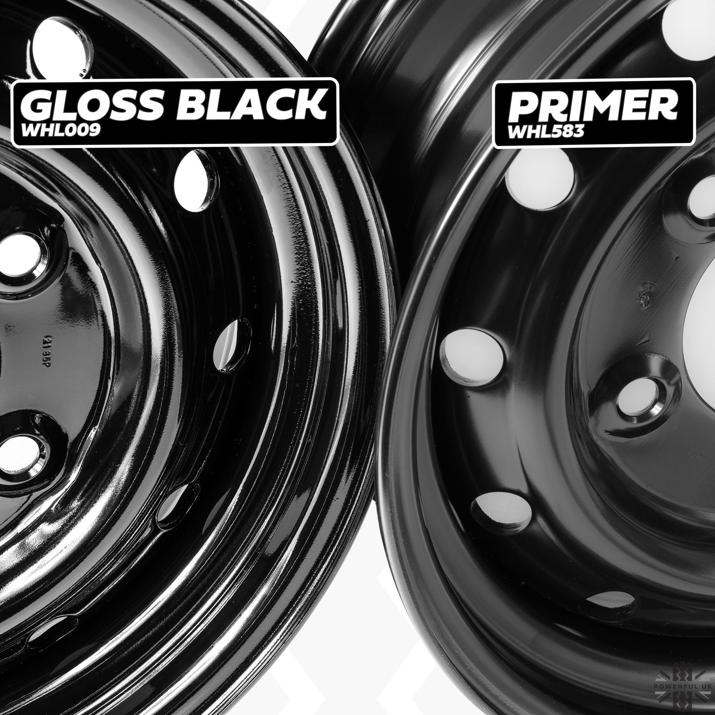 16" Heavy Duty Steel Wheels - Primer - Set of 4 for Classic Land Rover Defender