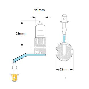 H3 100w 24v Bulb ( economy version )