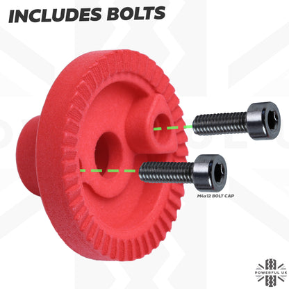 Tow Bar Replacement Red Ratchet Cog (for 50mm Large Type) for Land Rover Discovery 3/4