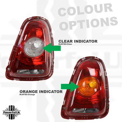 Rear Light - Orange Indicator - NO Bulb Holder/Bulbs - LEFT - for BMW Mini (R56/R57)