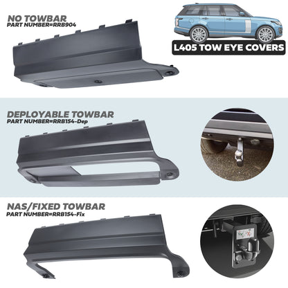 Genuine Rear Tow Eye Cover for Range Rover L405 - for Deployable Towbar