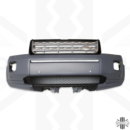 Front Bumper & Grille 2012 Facelift Style - Silver grille - for Land Rover Freelander 2